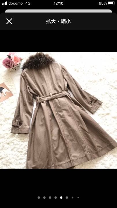 キ*ケ様 Leilian ♡ 大きいサイズファー　ライナー付きトレンチコート　ロ