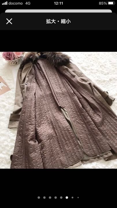 キ*ケ様 Leilian ♡ 大きいサイズファー　ライナー付きトレンチコート　ロ