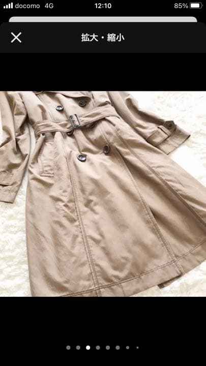 キ*ケ様 Leilian ♡ 大きいサイズファー　ライナー付きトレンチコート　ロ