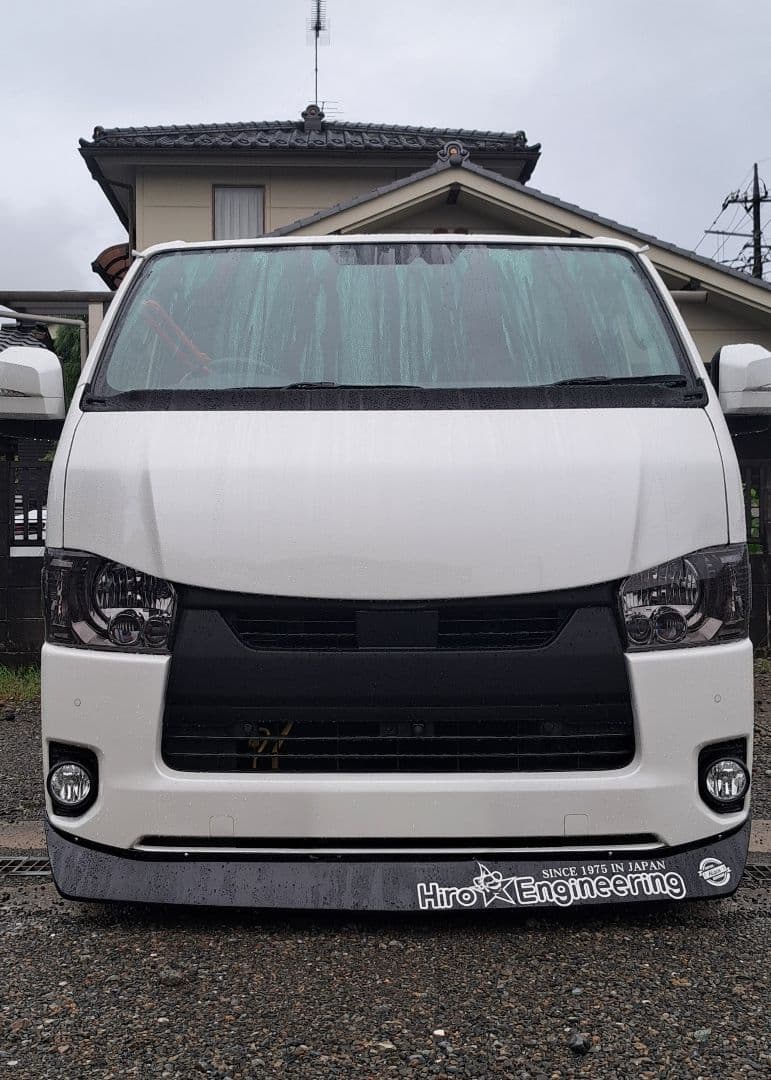 ハイエース4型〜6型チンスポ＆フロントサイドスポイラー　ビーキャス ナロー