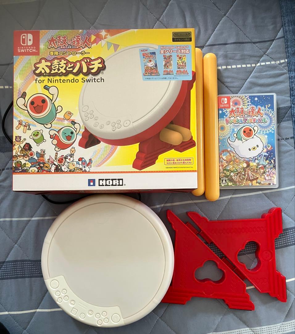 太鼓の達人 ドンダフルフェスティバル Switch ソフト 太鼓とバチ セット