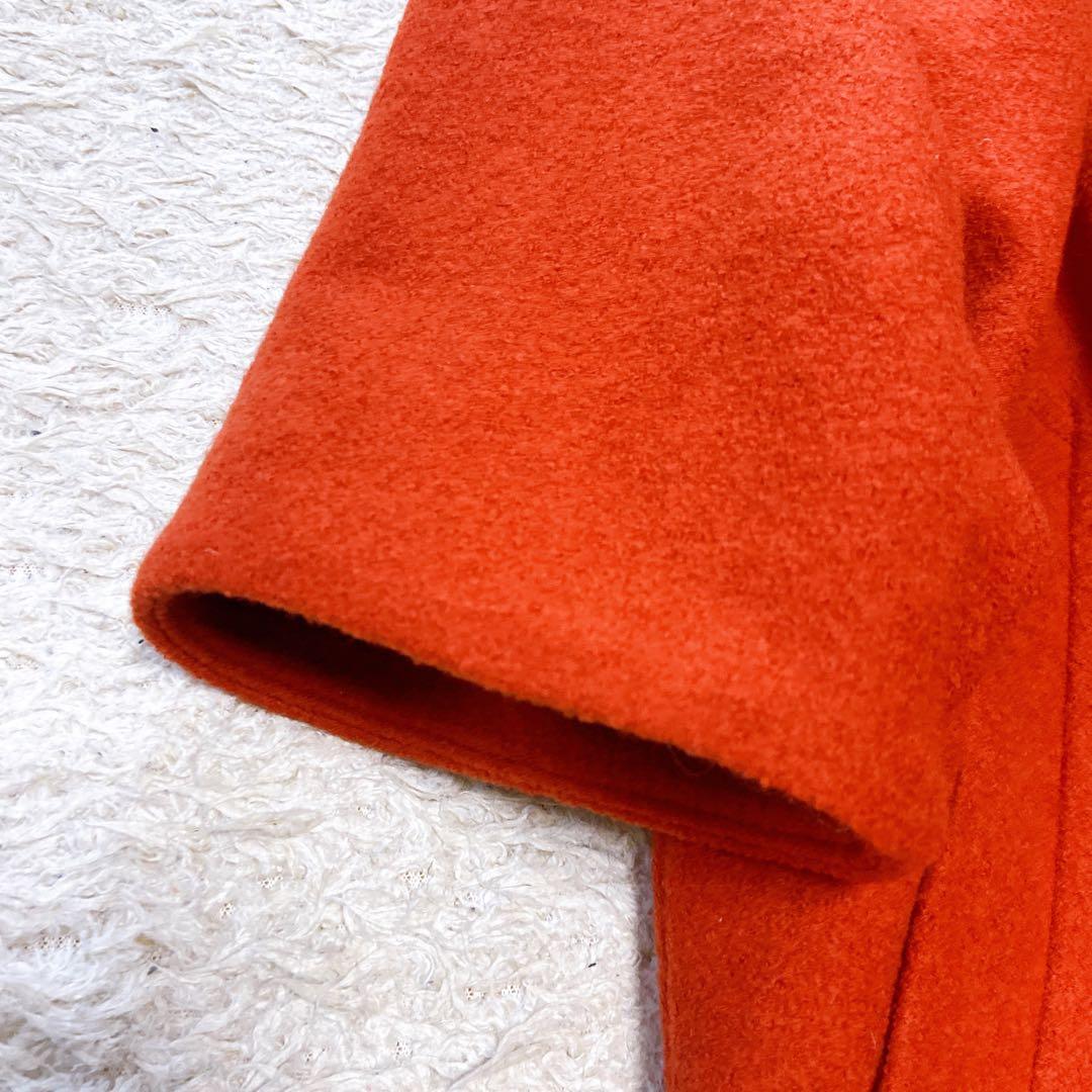 現行美品L'EQUIPE/レキップ　圧縮ブークレノーカラーコート　38size