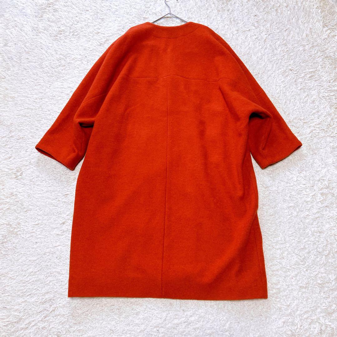 現行美品L'EQUIPE/レキップ　圧縮ブークレノーカラーコート　38size