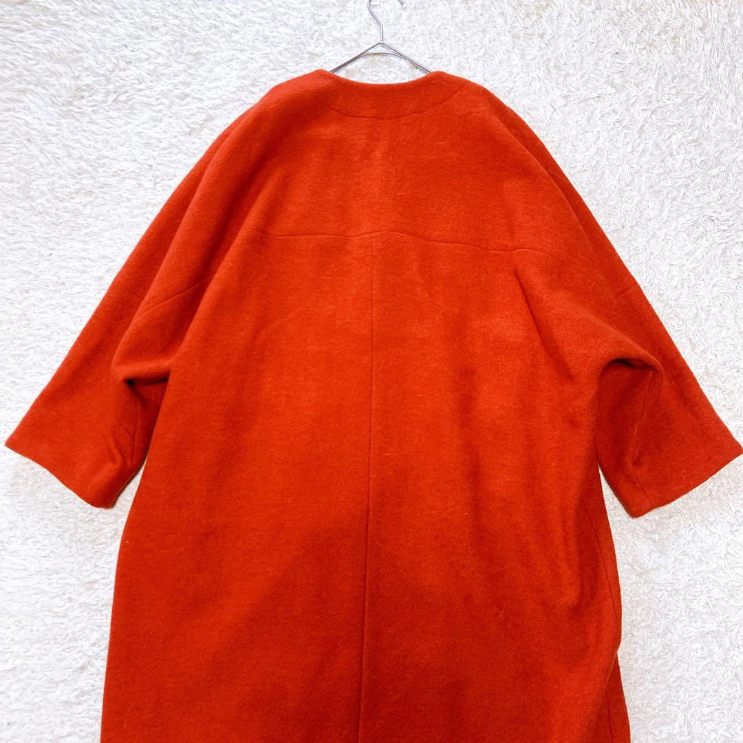 現行美品L'EQUIPE/レキップ　圧縮ブークレノーカラーコート　38size