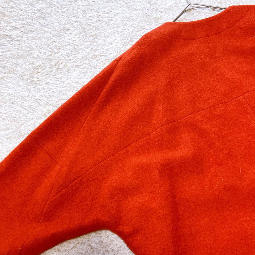 現行美品L'EQUIPE/レキップ　圧縮ブークレノーカラーコート　38size