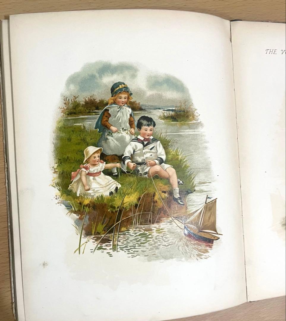 No.366 希少 古書 洋書 絵本 アンティーク ビクトリアン 詩集 児童書