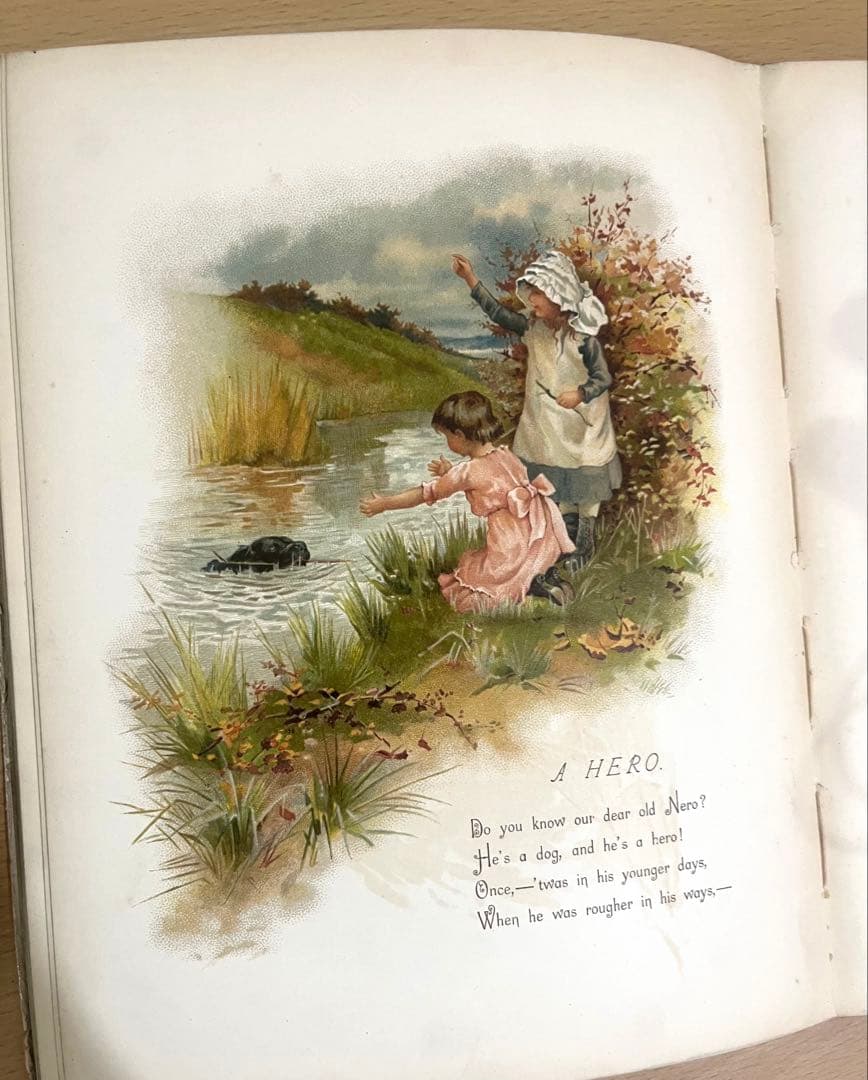 No.366 希少 古書 洋書 絵本 アンティーク ビクトリアン 詩集 児童書