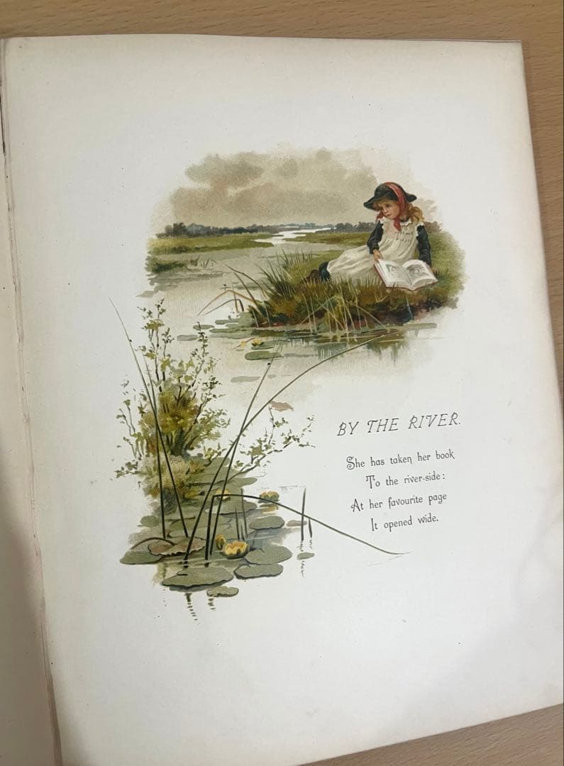 No.366 希少 古書 洋書 絵本 アンティーク ビクトリアン 詩集 児童書