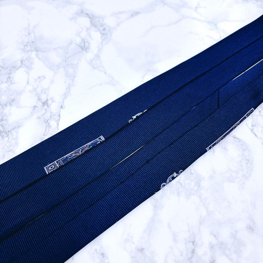 ✨希少デザイン✨ドミニクフランス　大剣に紋章の刺繍　最高級ライン　ネクタイ