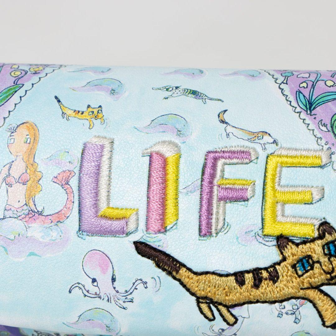 ツモリチサト キーケース 猫 刺繍 カラフル 未使用