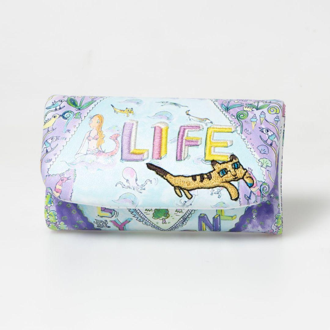 ツモリチサト キーケース 猫 刺繍 カラフル 未使用