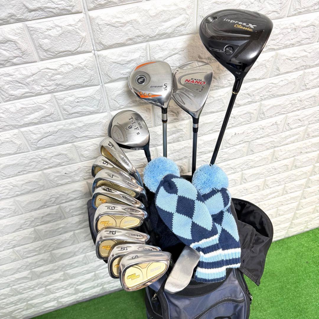 ゴルフセット　所作　　初心者応援　ラウンド仕様　メンズ　Daiwa すぐ使える