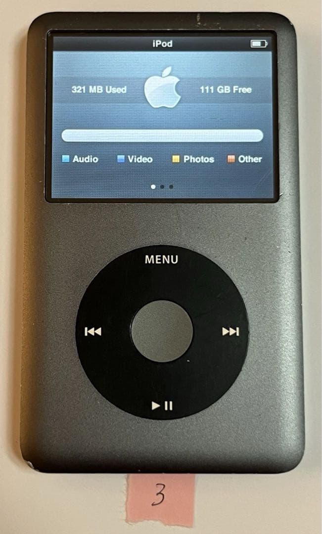 【動作確認済】 iPod classic A1238 120GB 第6世代