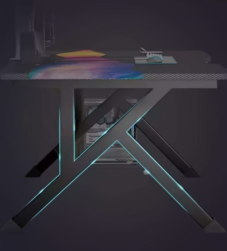 120CM 家庭用モダンデスク 組立簡単 学生ゲーマー向け スタイリッシュ