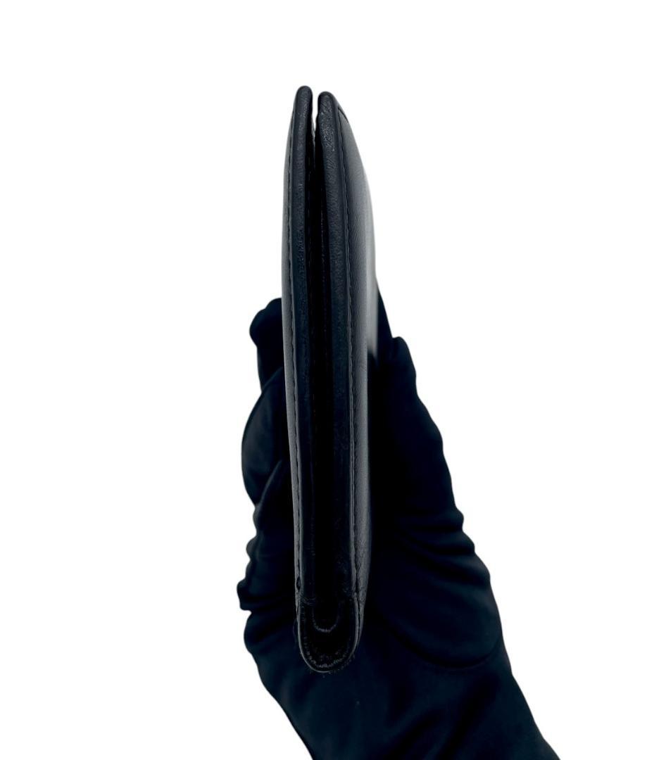 カルティエ マストドゥカルティエ 二つ折り財布 ブラック レザー 正規品