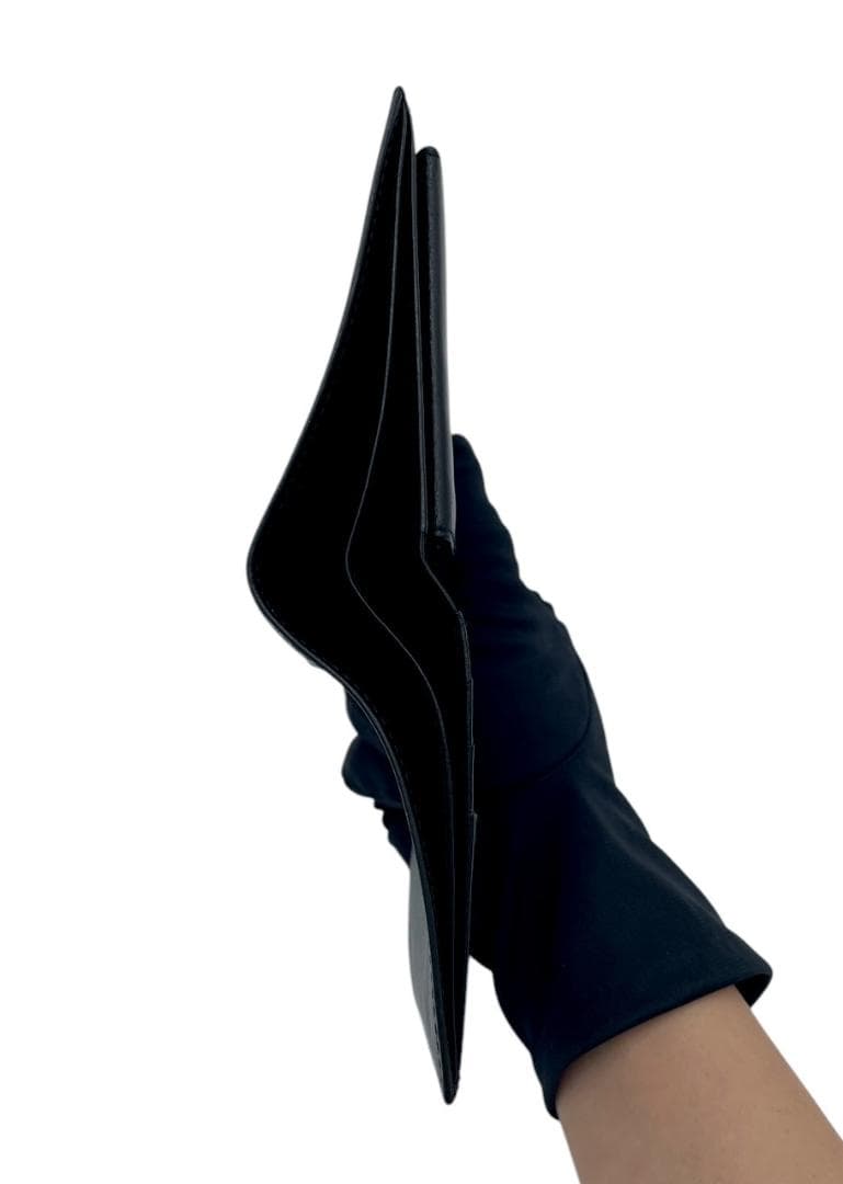 カルティエ マストドゥカルティエ 二つ折り財布 ブラック レザー 正規品