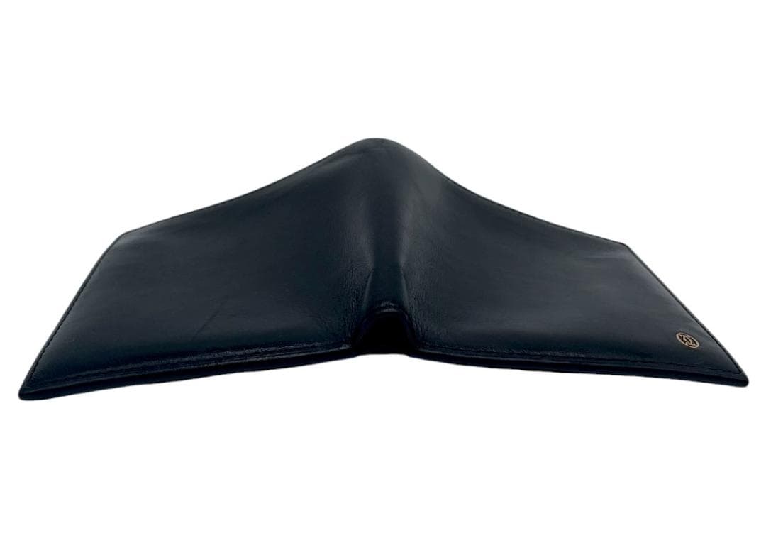 カルティエ マストドゥカルティエ 二つ折り財布 ブラック レザー 正規品