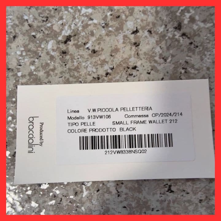 【新品未使用】ヴィヴィアンウエストウッド三つ折り財布　913VW106　ブラック