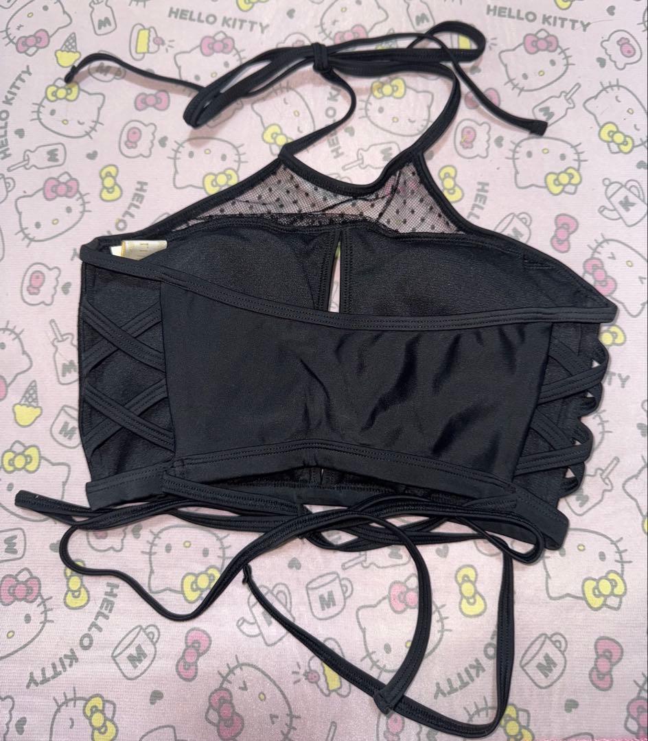 ⭐️シェリミー⭐️ドットチュールコンビビキニ(ブラック)