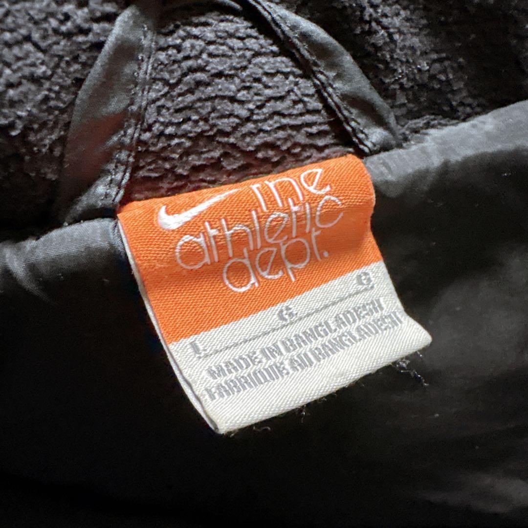 NIKE 00s ナイキ ダウンベスト L レディース 黒 ブラック 肉厚