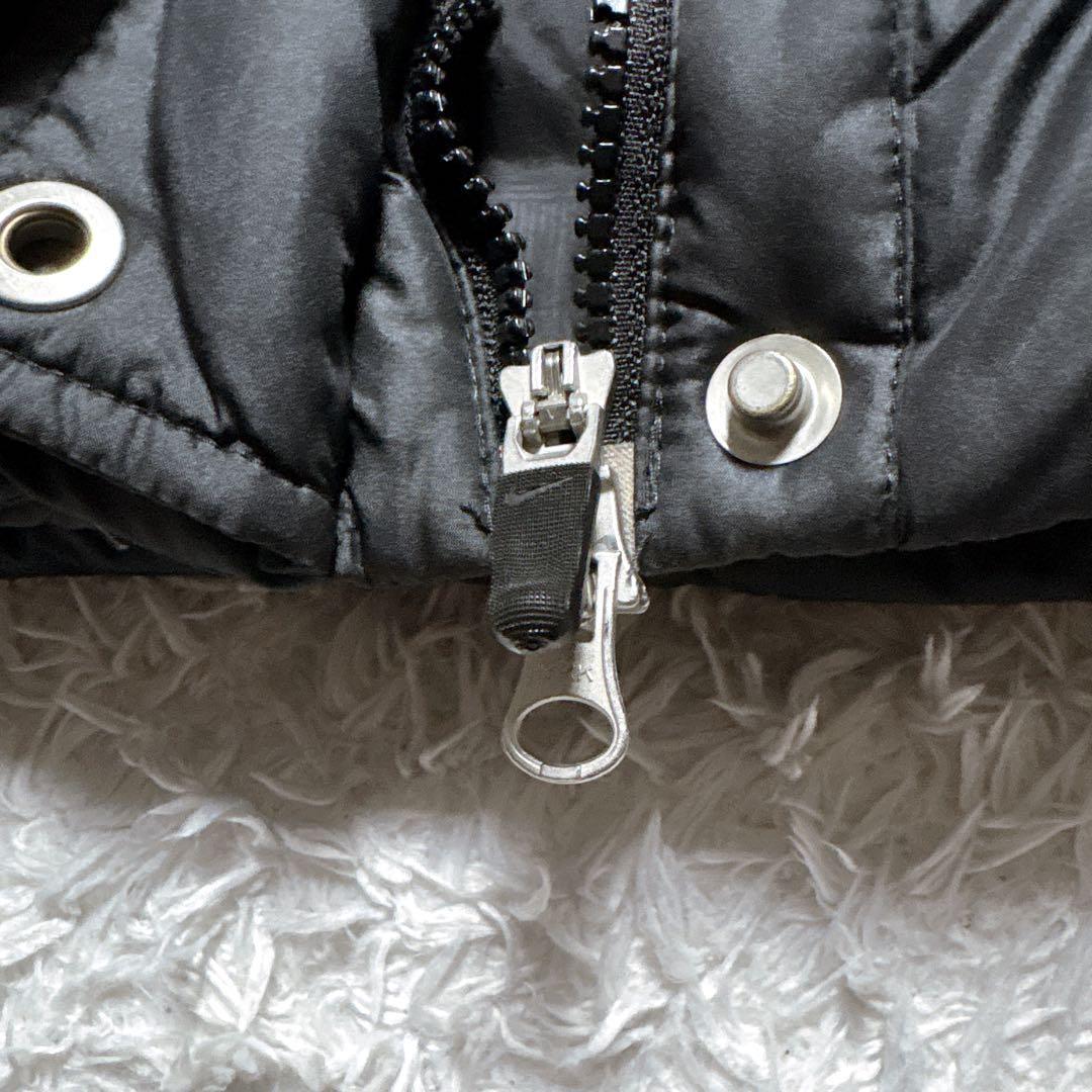 NIKE 00s ナイキ ダウンベスト L レディース 黒 ブラック 肉厚