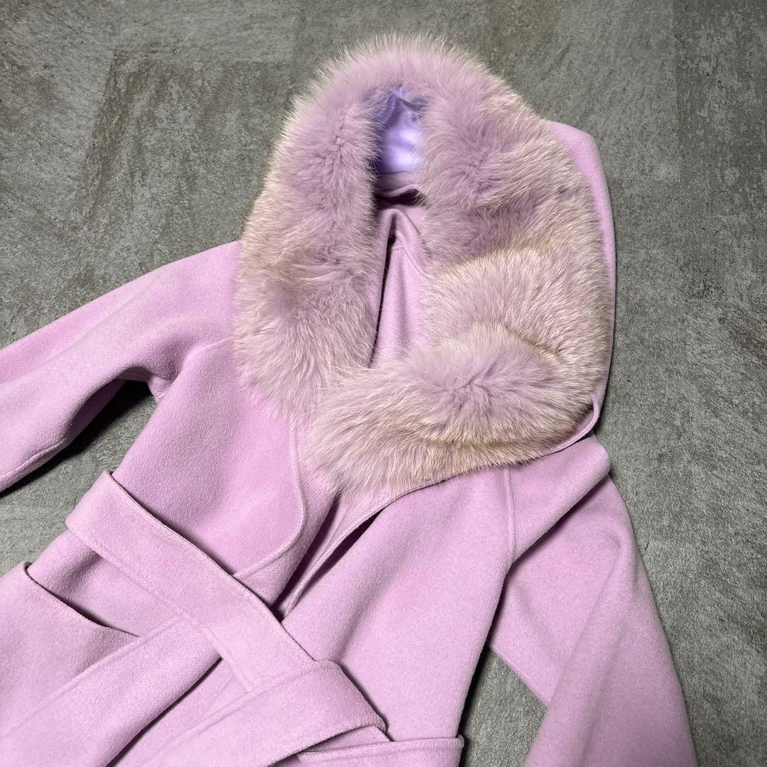 【美品】マンテコ&グレースコンチネンタル、フードリバーコート リアルファー