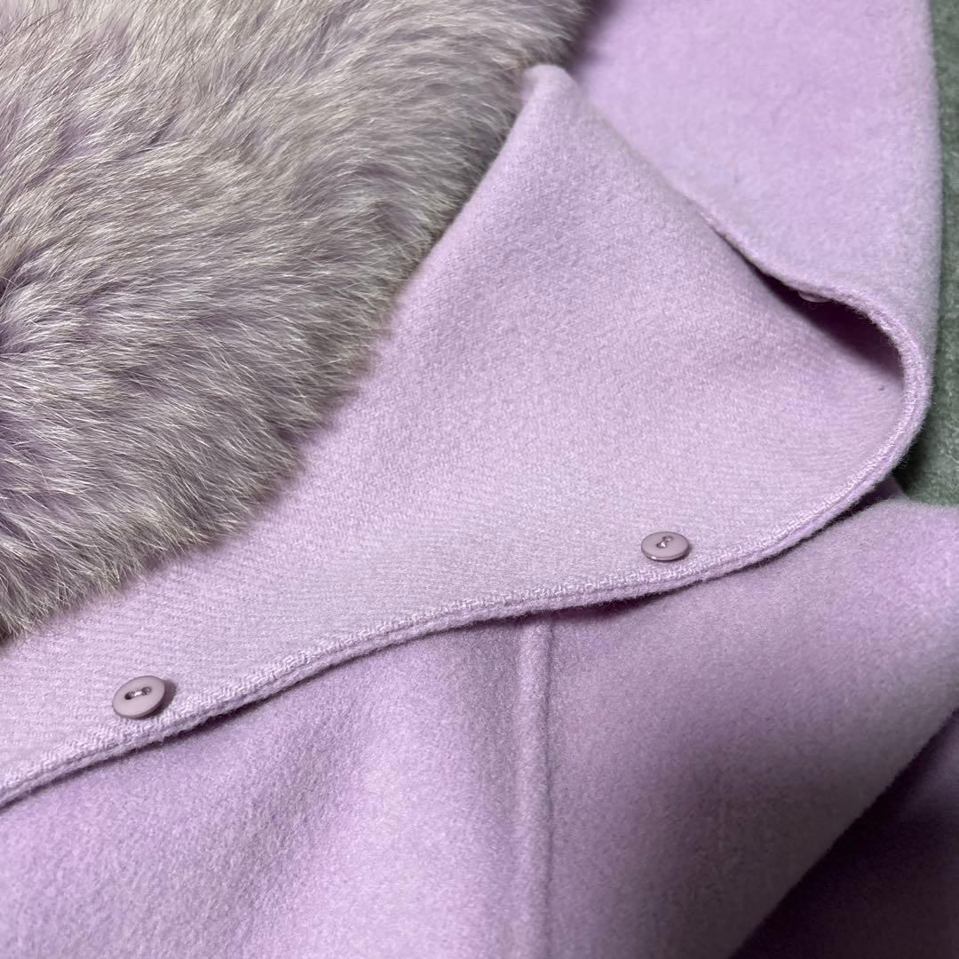 【美品】マンテコ&グレースコンチネンタル、フードリバーコート リアルファー