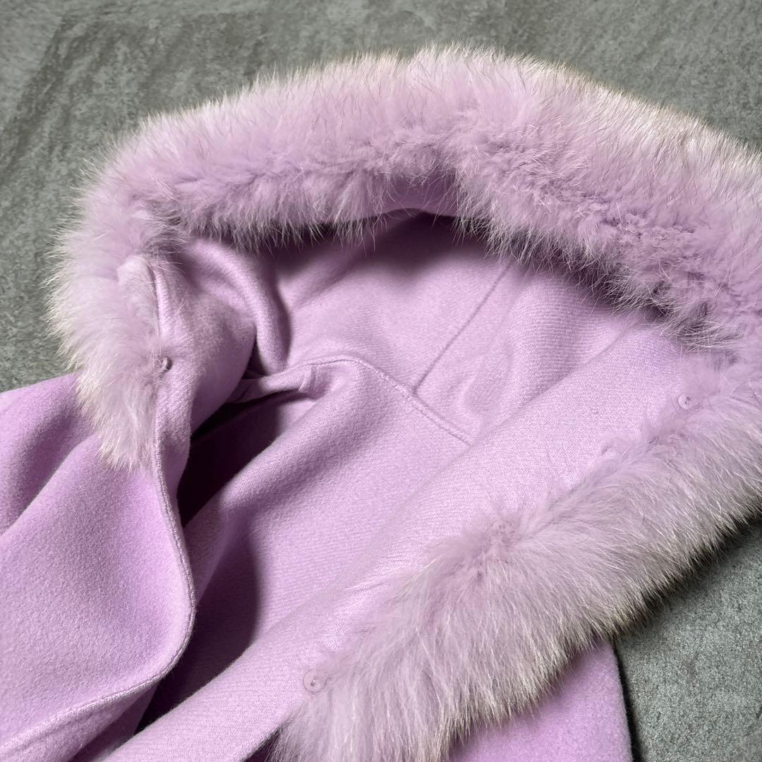 【美品】マンテコ&グレースコンチネンタル、フードリバーコート リアルファー