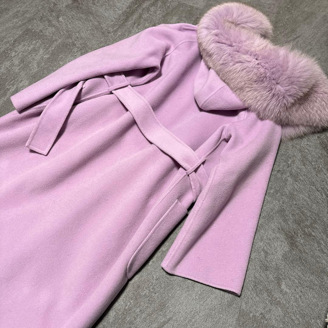 【美品】マンテコ&グレースコンチネンタル、フードリバーコート リアルファー