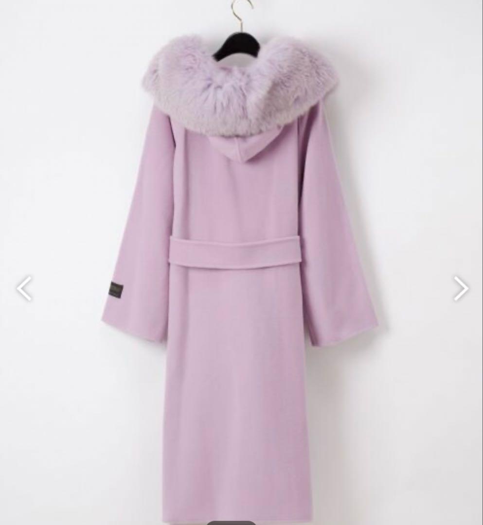 【美品】マンテコ&グレースコンチネンタル、フードリバーコート リアルファー