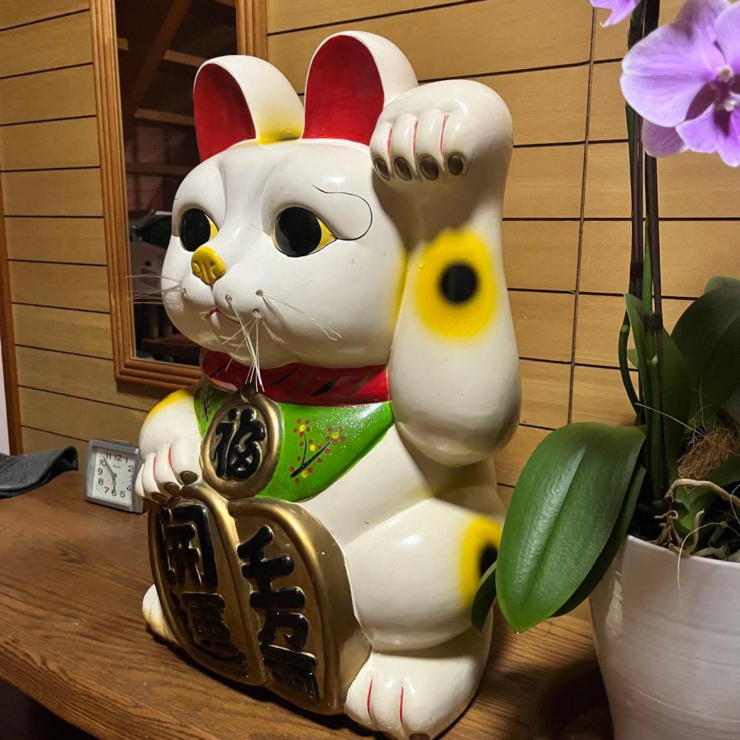 ひでみさん:招き猫　貯金箱　超特大　58cm