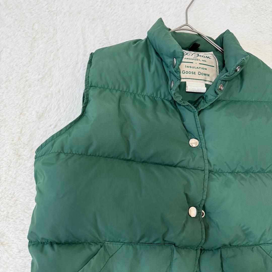 ヴィンテージ エルエルビーン ダウンベスト 70s 筆記体タグ M 希少 激レア