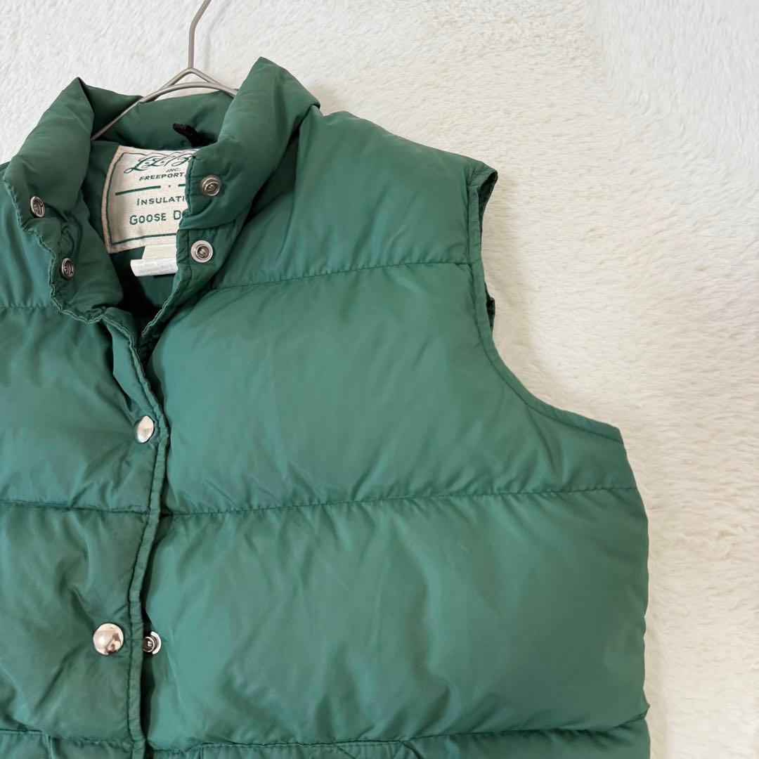 ヴィンテージ エルエルビーン ダウンベスト 70s 筆記体タグ M 希少 激レア