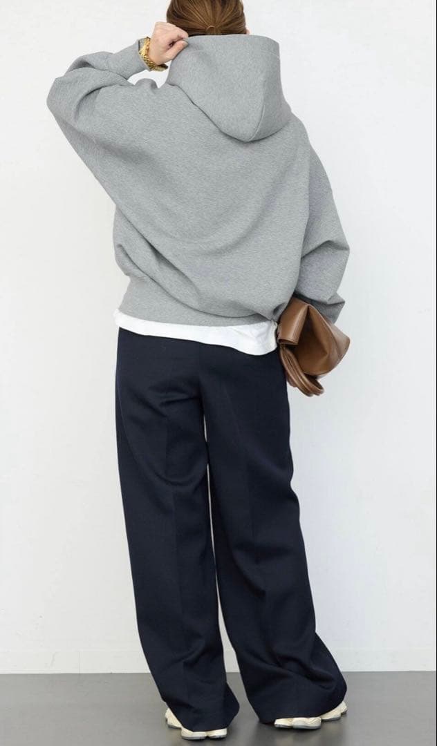 AP STUDIO EVERYDAY I LIKE オーバーサイズフーディ 灰