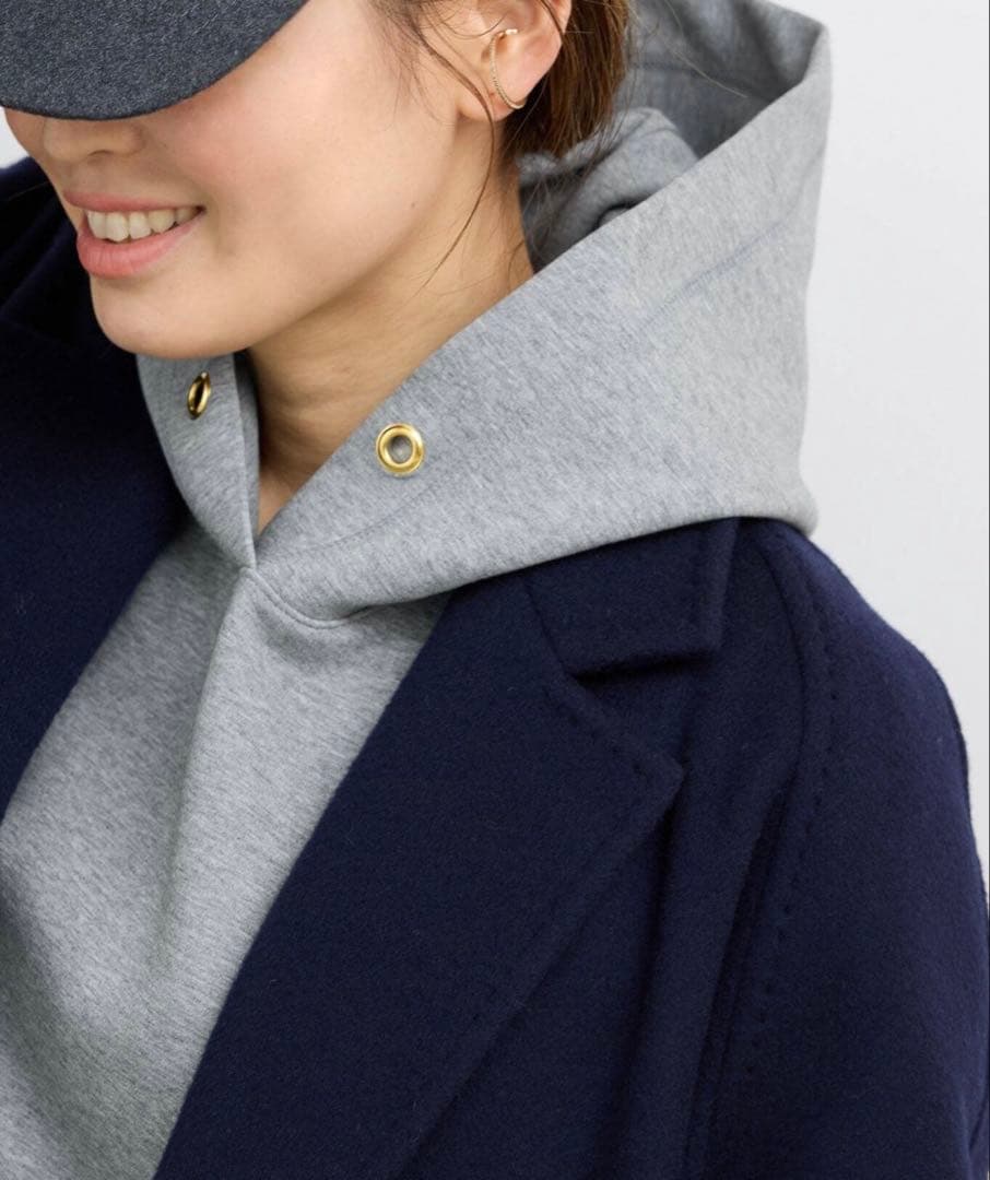 AP STUDIO EVERYDAY I LIKE オーバーサイズフーディ 灰