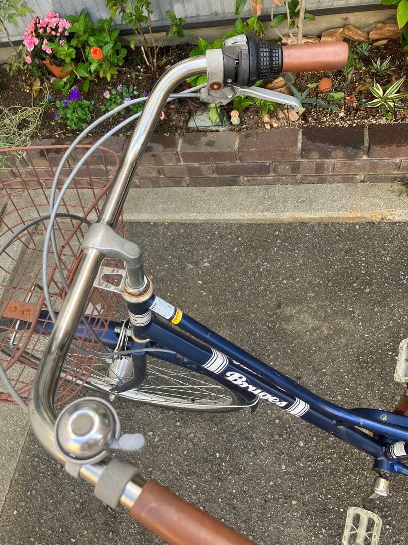 取りにこられる方限定❗️26インチネイビーシティサイクル 前面バスケット付き
