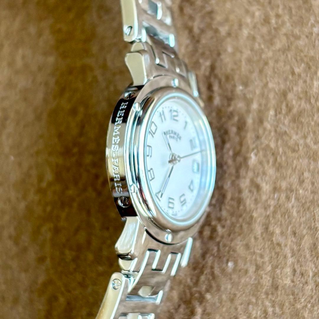 【HERMES】✨極美品✨ ピンクシェル クリッパーナクレ レディース 腕時計