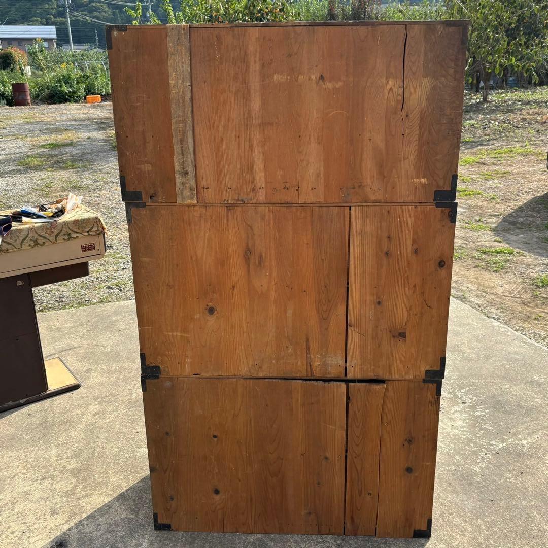 和箪笥　3段重ね　タンス　アンティーク　レトロ　古民家　家具