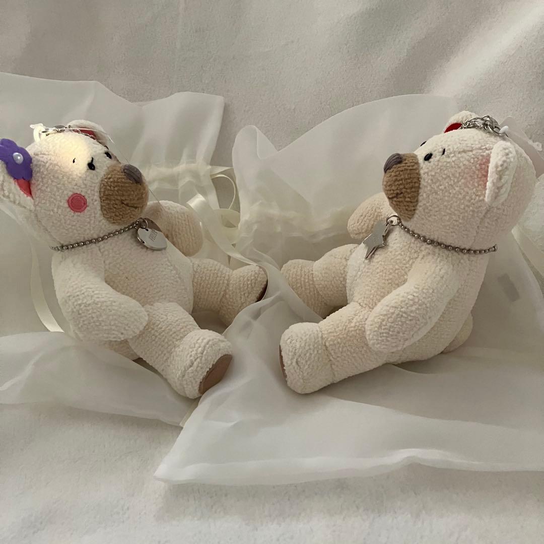 新品レア　FEILER フェイラー　リーベ＆リリア　ぬいぐるみチャーム2体セット