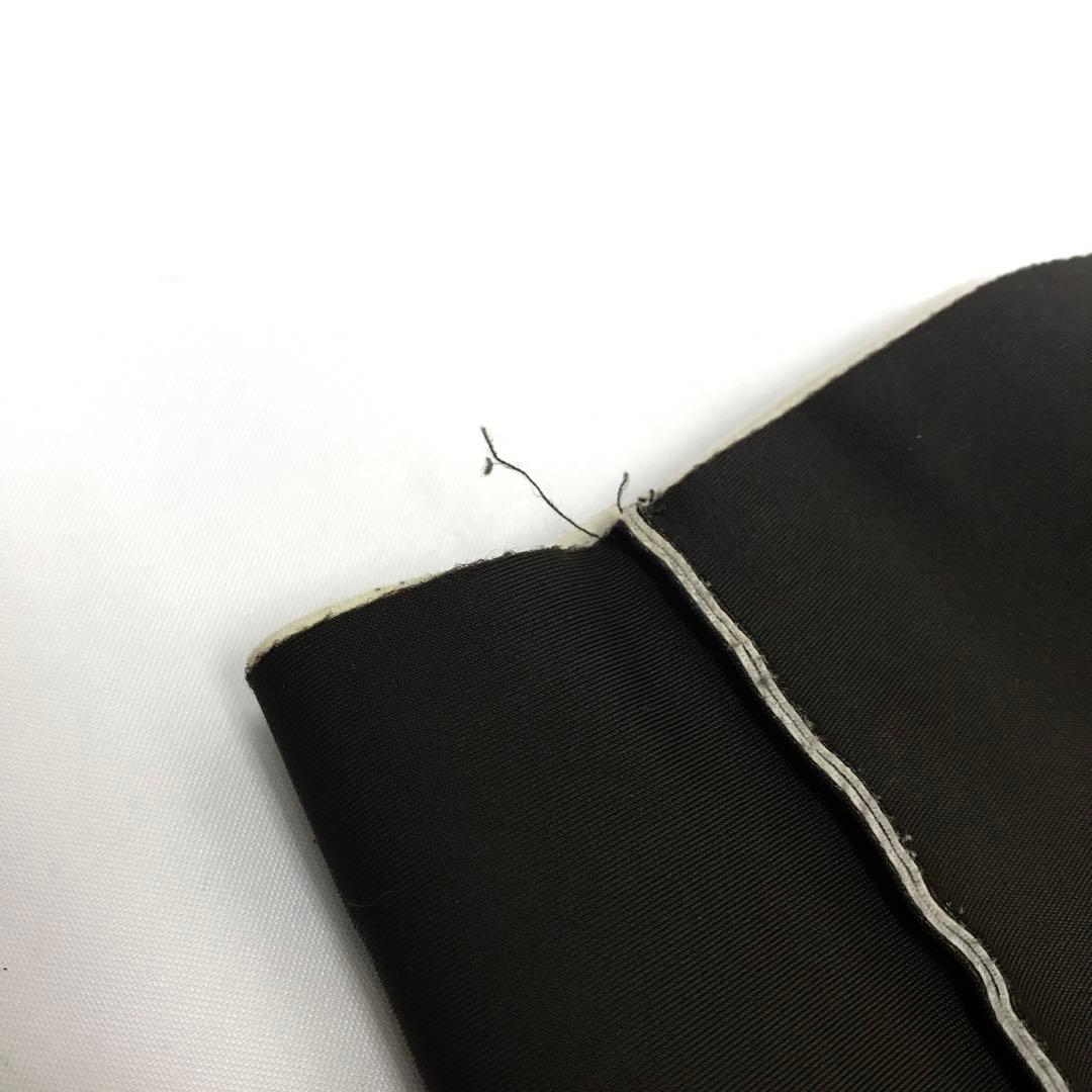 美品☆CHANEL スカート ミニ　プリーツ風　99P ヘム　茶x白　ココマーク