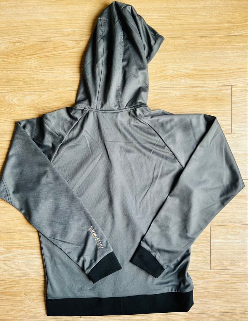 イマカツ　ジャージー ジップアップ フーディー　チャコール