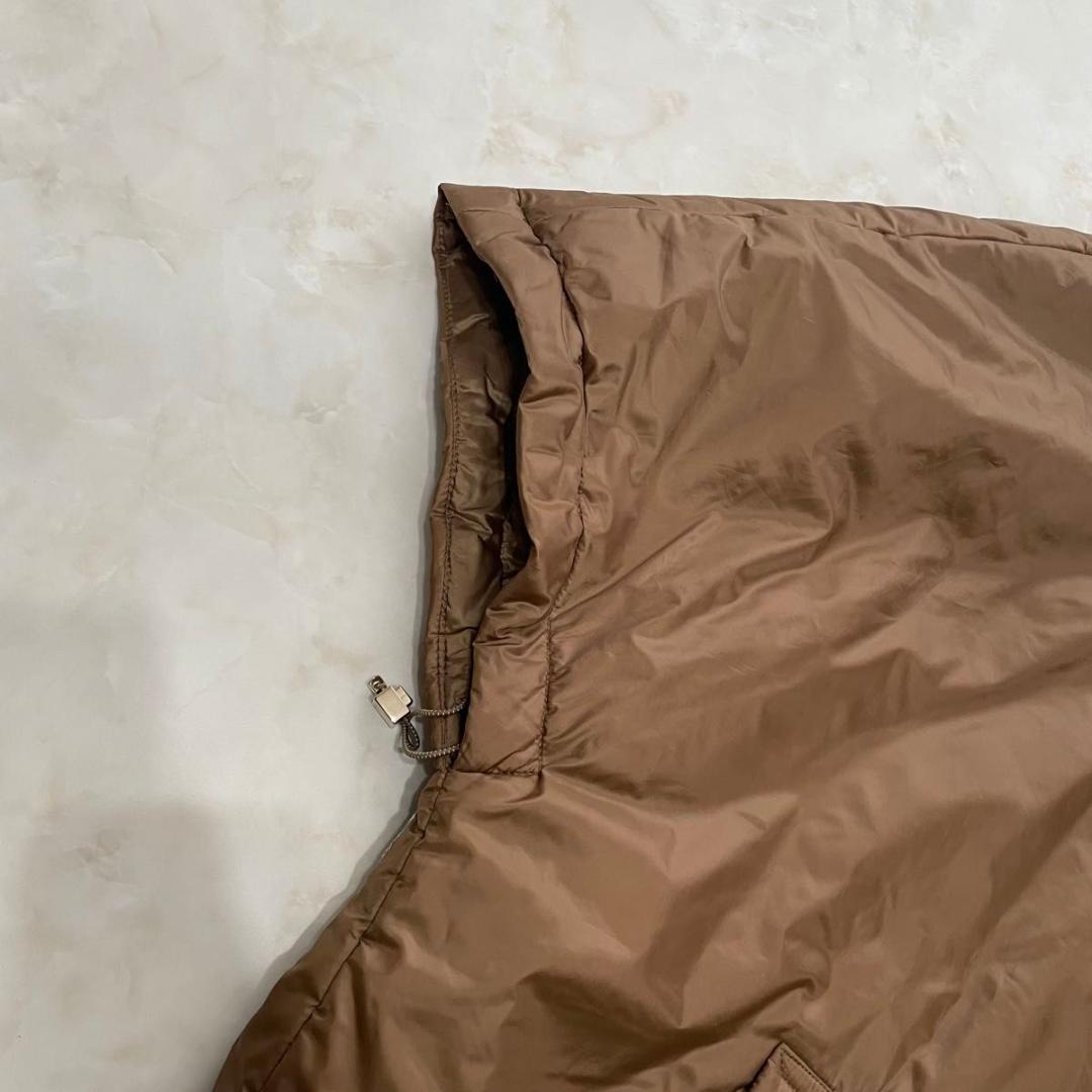 MaxMara The CUBE　フーデッドダウンポンチョ　CAMELUXE　S