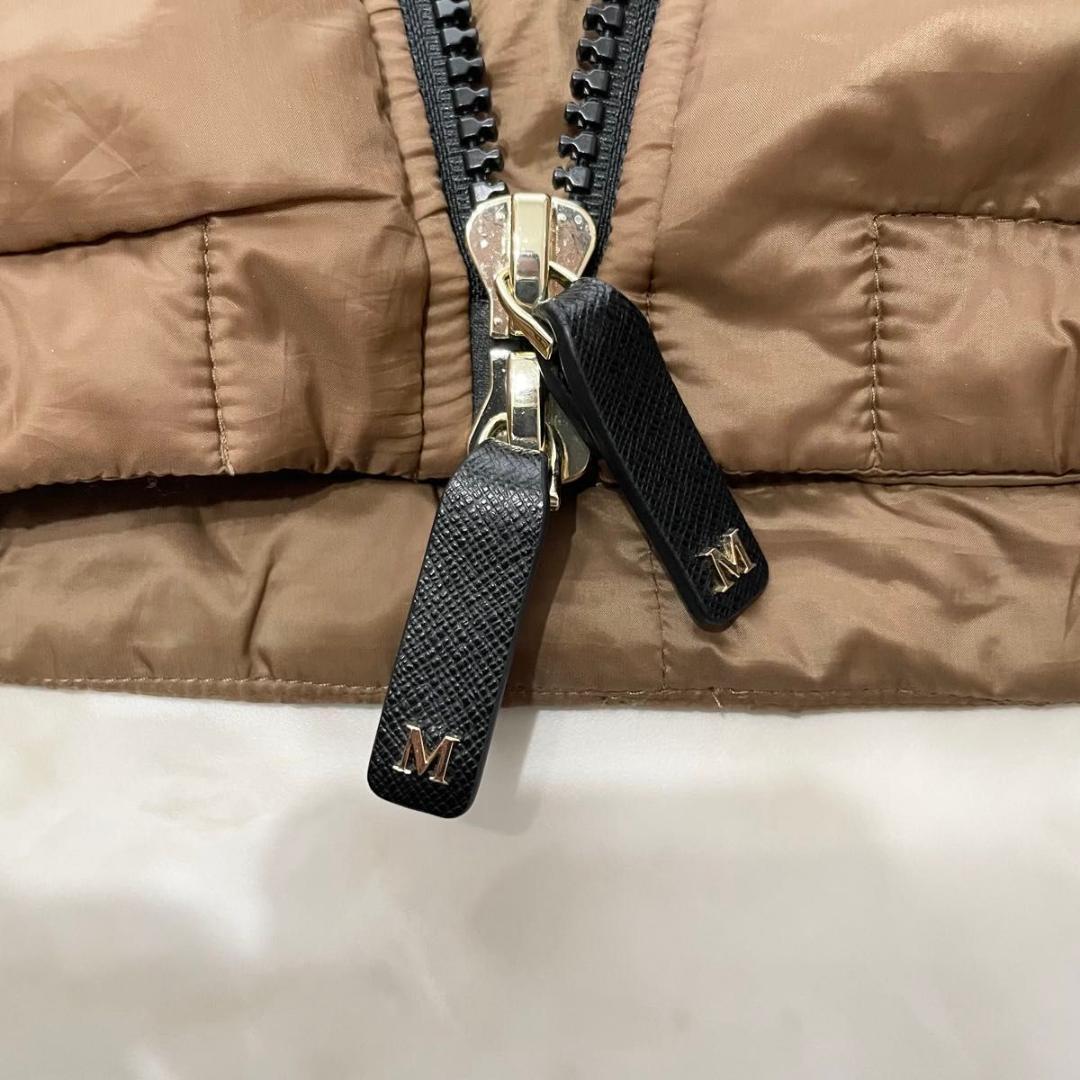 MaxMara The CUBE　フーデッドダウンポンチョ　CAMELUXE　S