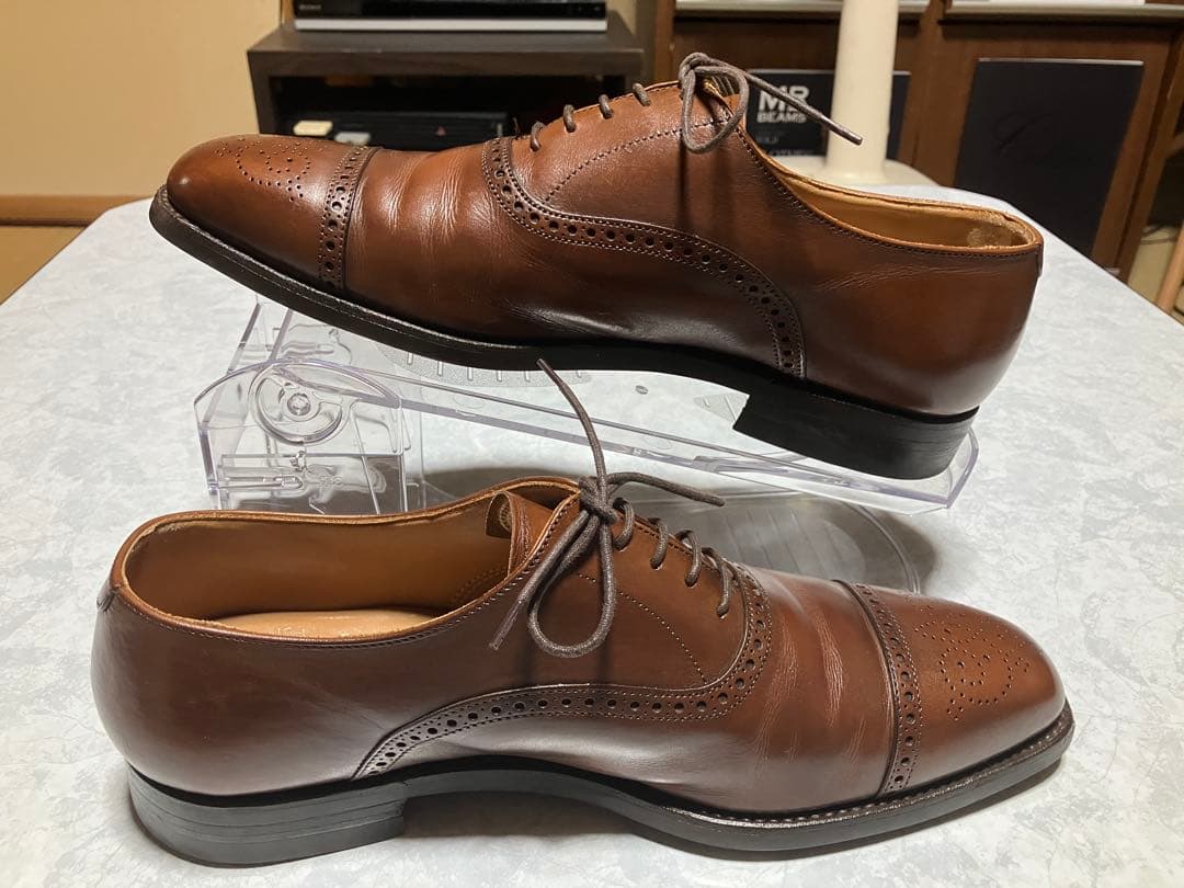 Crockett&Jones MALTON セミブローグ 内羽根 茶 UK6