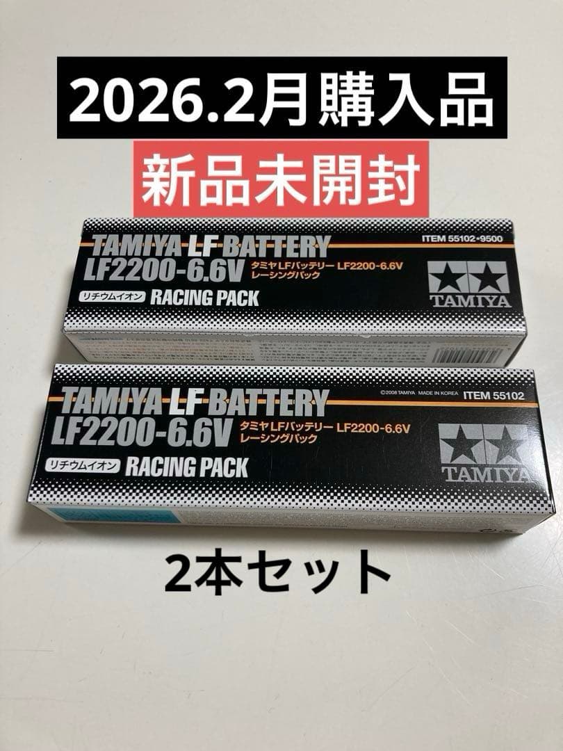 TAMIYA タミヤLF2200-6.6V バッテリー2本セット【新品】