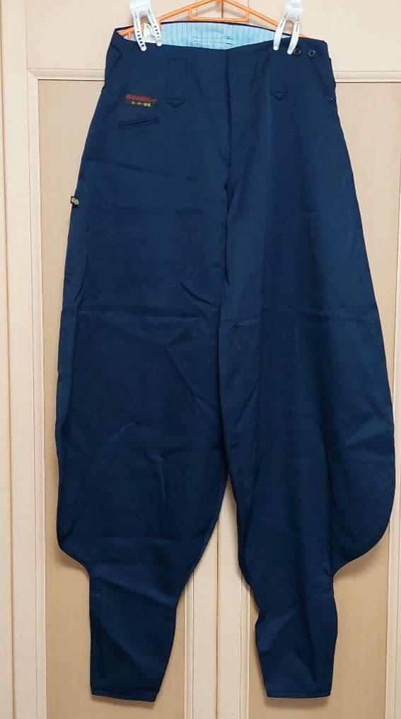 寅壱 超超ロング八分上下セット2530 L(w79) 濃紺