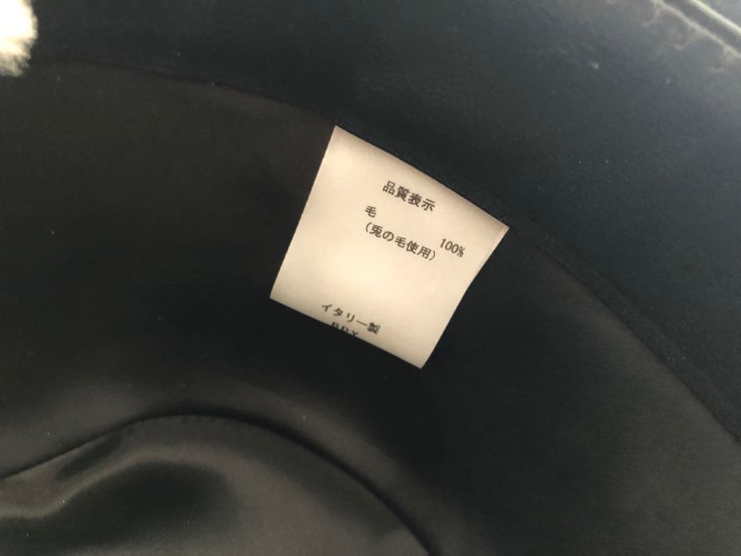 Borsalino 60 ラビットファー　黒　ブラック