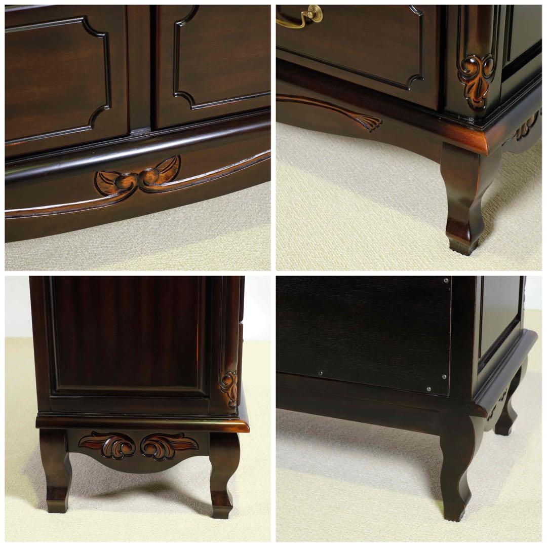 G 新品 チェスト 110cm アンティーク タンス リビング収納 衣類収納