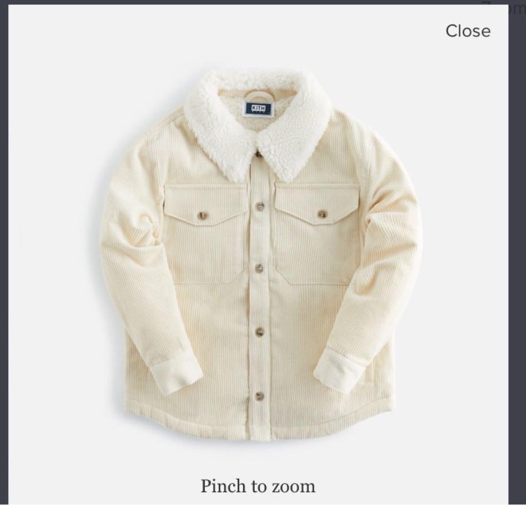 【新品タグ付き】定価30,250円　KITH キス　コーデュロイ ボアブルゾン
