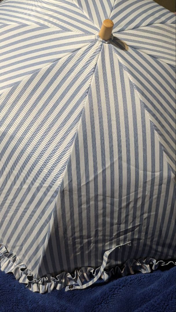 【木ストレート手元】サンバリア100折りたたみ日傘